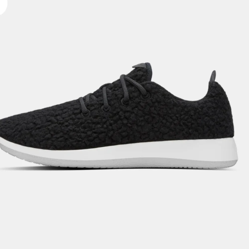 Allbirds,NIB, Mens 12,Wool Runner Fluff Natural Black